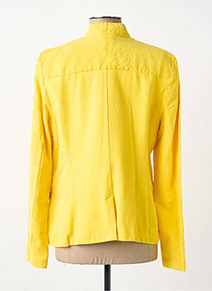 Jachete casual guler tip costum galben SANDWICH femeie