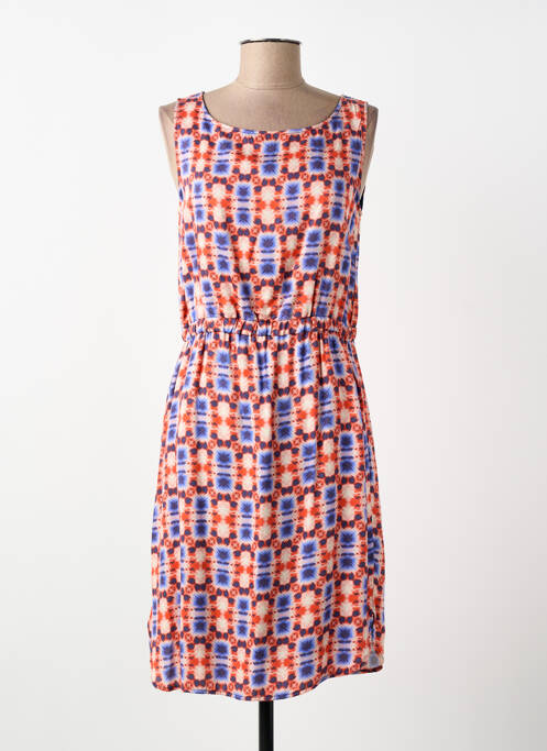 Rochie midi imprimeu fantezie fără mâneci roșu LA FEE MARABOUTEE femme