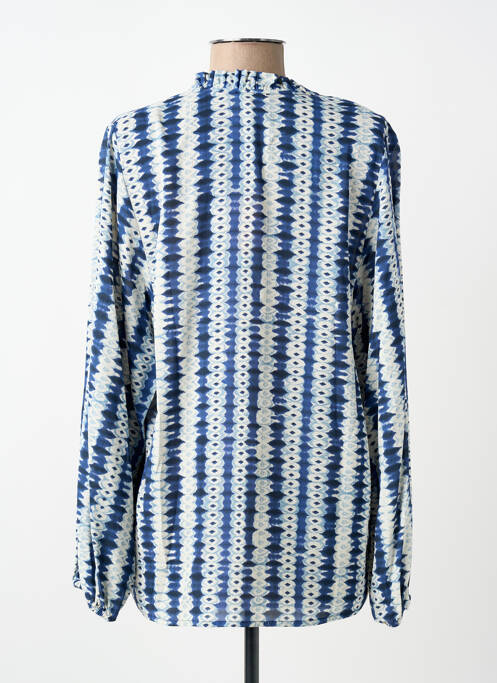 Cămașă imprimeu fantezie mâneci lungi albastru KYRA femme