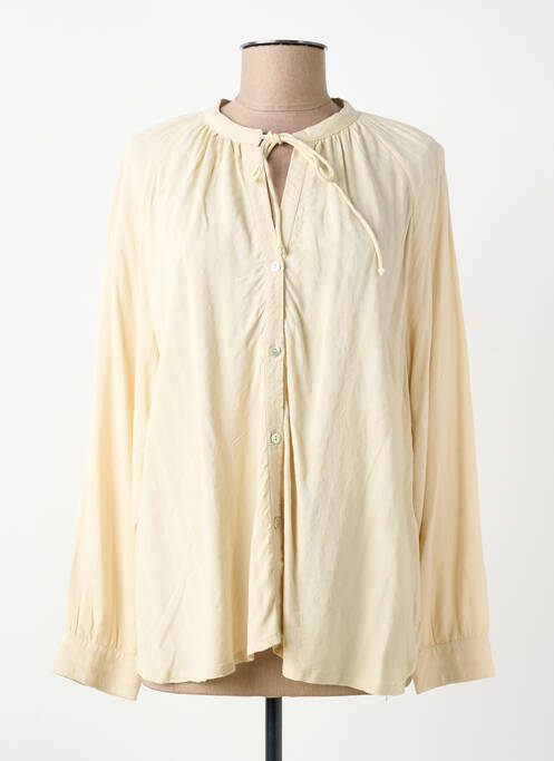 Cămașă croială fluidă mâneci lungi bej NICE THINGS femme