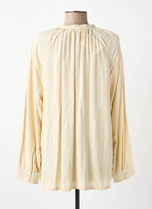 Cămașă croială fluidă mâneci lungi bej NICE THINGS femme