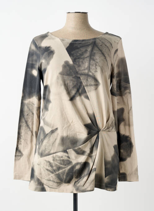 Top imprimeu fantezie mâneci lungi bej SANDWICH femme