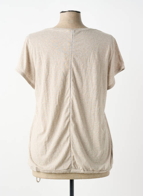 Top imprimeu fantezie mâneci scurte bej SANDWICH femme