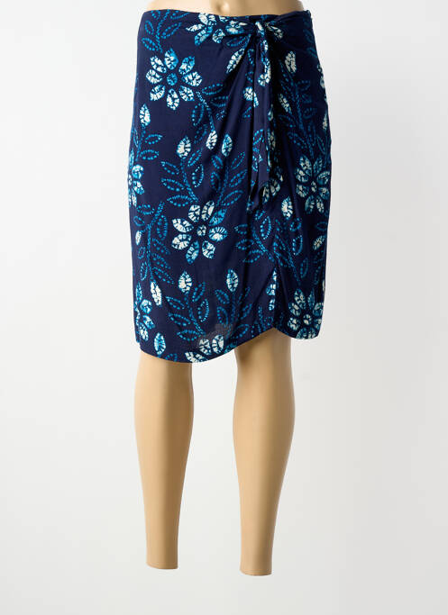 Fustă midi croială dreaptă albastru NICE THINGS femme