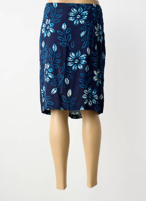 Fustă midi croială dreaptă albastru NICE THINGS femme