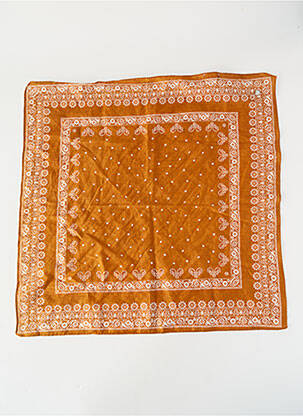 Eșarfă țesătură poplin maro YERSE femme