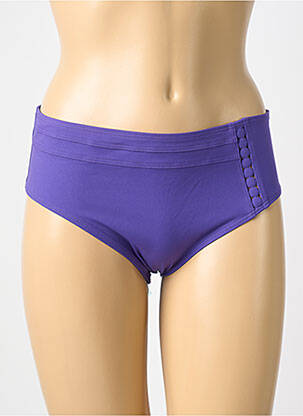Chiloți de baie efect material satinat chiloți violet EMPREINTE femeie