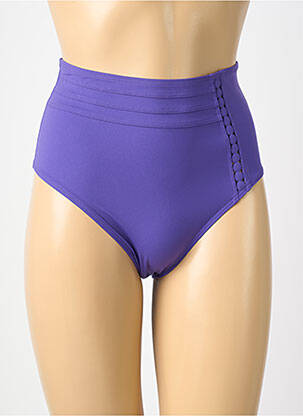 Chiloți de baie efect material satinat chiloți violet EMPREINTE femeie