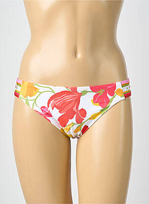 Chiloți de baie imprimeu floral chiloți alb LISE CHARMEL femme