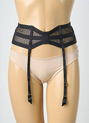 Corset/jartieră broderie negru AUBADE femeie