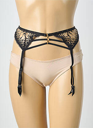 Corset/jartieră broderie negru AUBADE femeie