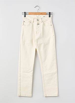 Blugi cu croială dreaptă bej DEELUXE femeie