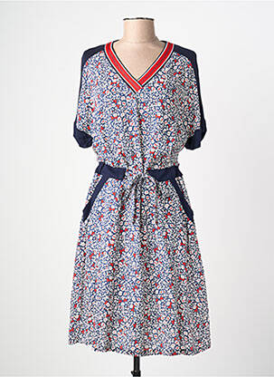 Rochie midi albastru LILI & CAROLINE femeie