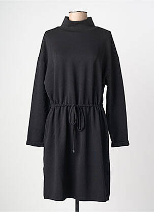 Rochie midi mâneci lungi mâneci lungi negru FRANSA femeie