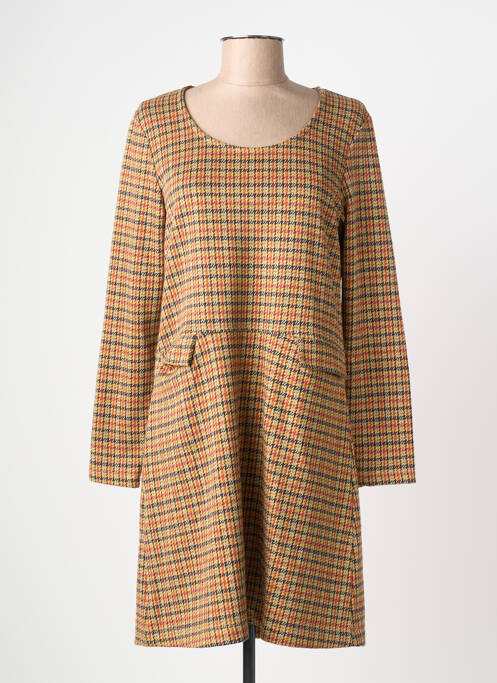 Rochie midi maro PRINCESSE NOMADE femeie