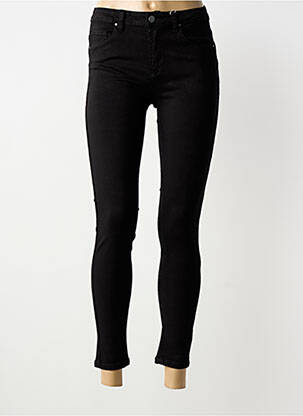 Pantalon 7/8 elasticitate mărime normală negru NINA CARTER femme