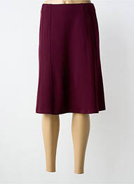 Fustă midi croială dreaptă violet GEVANA femme