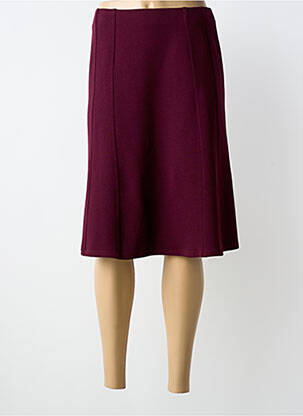 Fustă midi croială dreaptă violet GEVANA femme