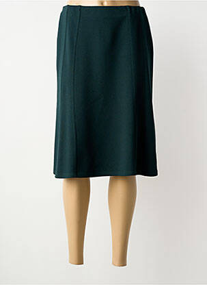 Fustă midi croială dreaptă verde GEVANA femme