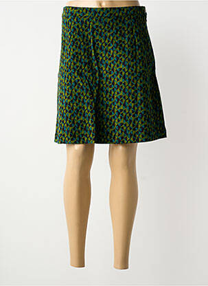 Fustă scurtă croială dreaptă verde PRINCESSE NOMADE femme