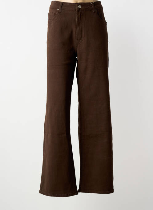 Blugi cu croială largă elasticitate mărime normală maro NINA CARTER femme