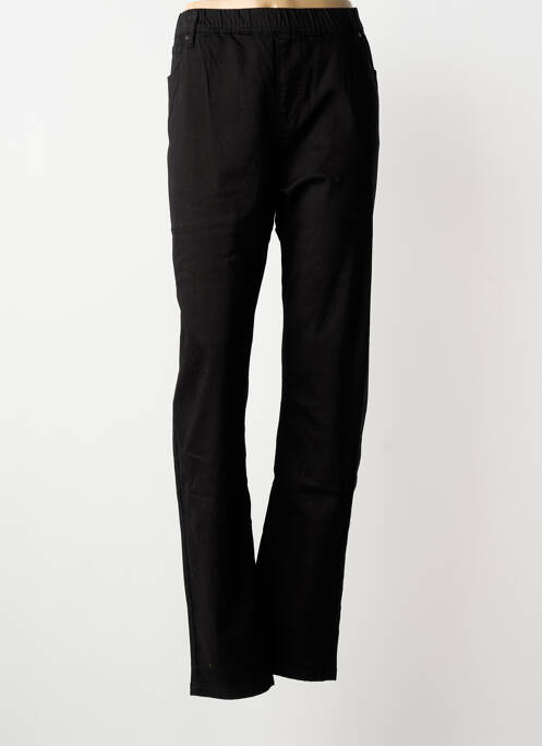 Jegging țesătură poplin mărime normală negru S.QUISE femme