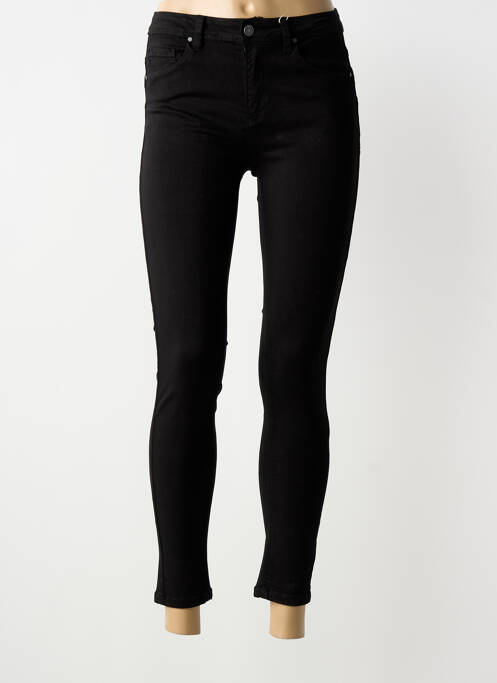 Pantalon 7/8 elasticitate mărime normală negru NINA CARTER femme