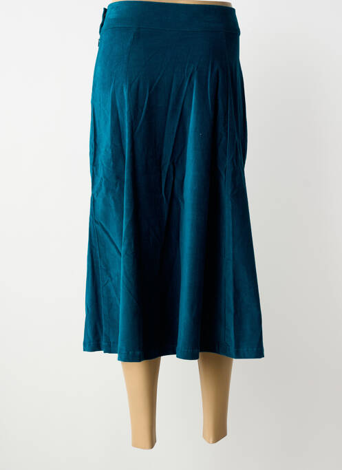 Fustă midi închidere cu fermoar lateral albastru PRINCESSE NOMADE femme