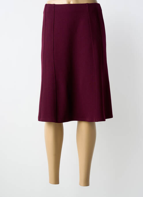 Fustă midi croială dreaptă violet GEVANA femme