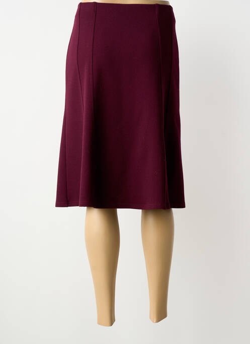 Fustă midi croială dreaptă violet GEVANA femme