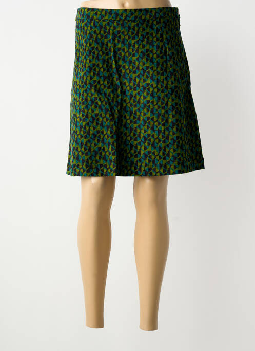 Fustă scurtă croială dreaptă verde PRINCESSE NOMADE femme