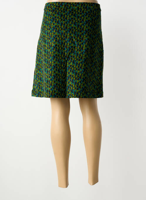 Fustă scurtă croială dreaptă verde PRINCESSE NOMADE femme