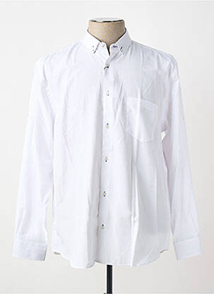 Cămașă cu mâneci lungi croială dreaptă alb CAP 10 TEN homme