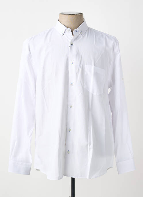 Cămașă cu mâneci lungi croială dreaptă alb CAP 10 TEN homme
