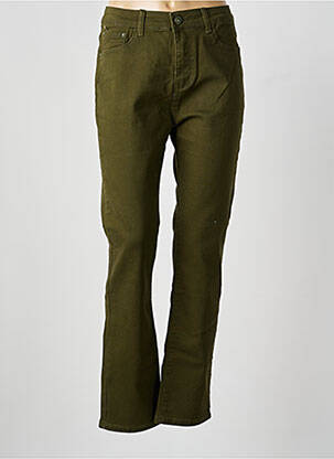 Blugi cu croială dreaptă elasticitate mărime normală verde B.S JEANS femme