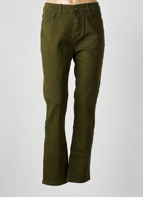 Blugi cu croială dreaptă elasticitate mărime normală verde B.S JEANS femme