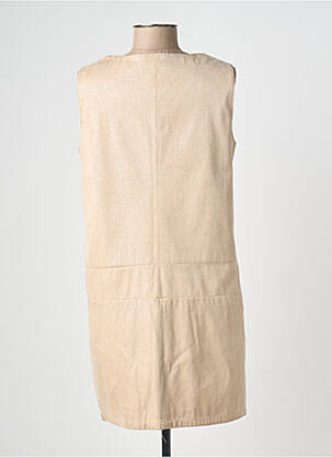 Rochie scurtă fără mâneci fără mâneci bej ZEPELINE femeie