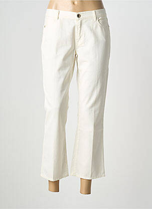 Pantalon 7/8 țesătură poplin mărime normală bej TRUSSARDI JEANS femeie