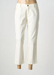Pantalon 7/8 țesătură poplin mărime normală bej TRUSSARDI JEANS femme
