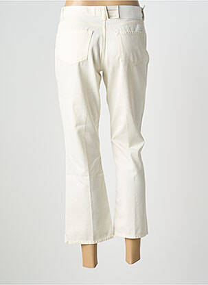 Pantalon 7/8 țesătură poplin mărime normală bej TRUSSARDI JEANS femeie