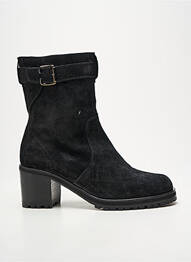 Botine/ghete nubuc toc de 4 la 6 cm negru NIMAL femme