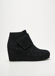 Botine/ghete vârf rotund toc de 7 la 9 cm negru NIMAL femme