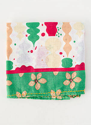 Eșarfă țesătură poplin verde STORIATIPIC femme