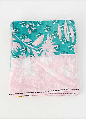 Eșarfă țesătură poplin roz STORIATIPIC femme