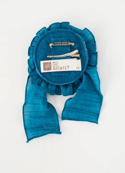 Broșă albastru MAIS IL EST OU LE SOLEIL femme