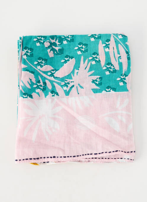 Eșarfă țesătură poplin roz STORIATIPIC femme