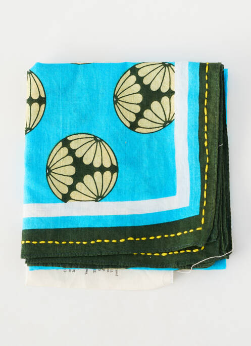 Eșarfă țesătură poplin verde STORIATIPIC femme