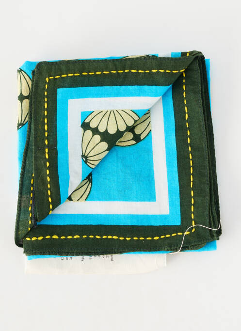 Eșarfă țesătură poplin verde STORIATIPIC femme