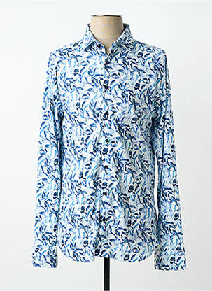 Cămașă cu mâneci lungi imprimeu fantezie albastru DESOTO homme