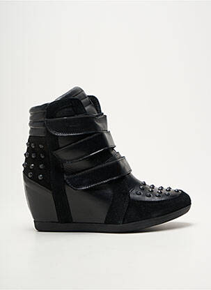 Botine/ghete vârf rotund toc de 7 la 9 cm negru PASTELLE femeie
